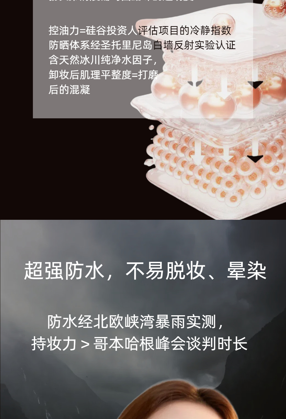 【YUCHEN羽宸】玉润天成防水定妆控油气垫粉饼|初学者粉饼防汗遮瑕持妆