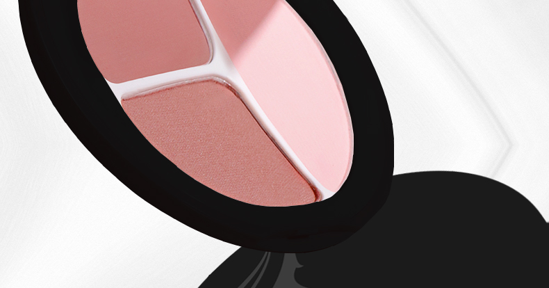 【YUCHEN羽宸】嫣若丹霞三色腮红盘|亚光珠光镜面女生必备彩妆