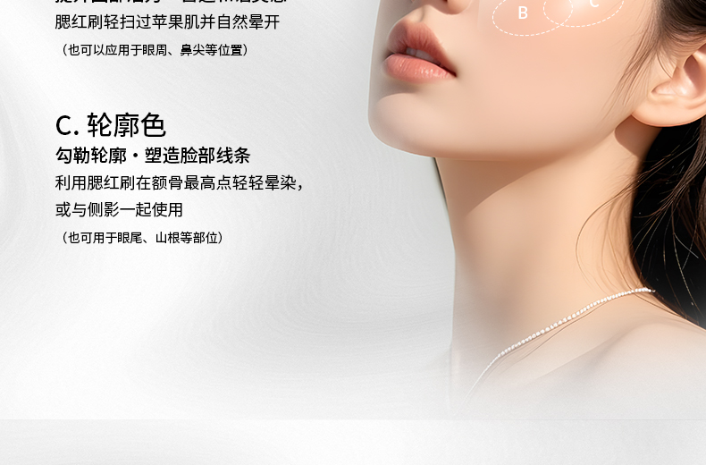 【YUCHEN羽宸】嫣若丹霞三色腮红盘|亚光珠光镜面女生必备彩妆