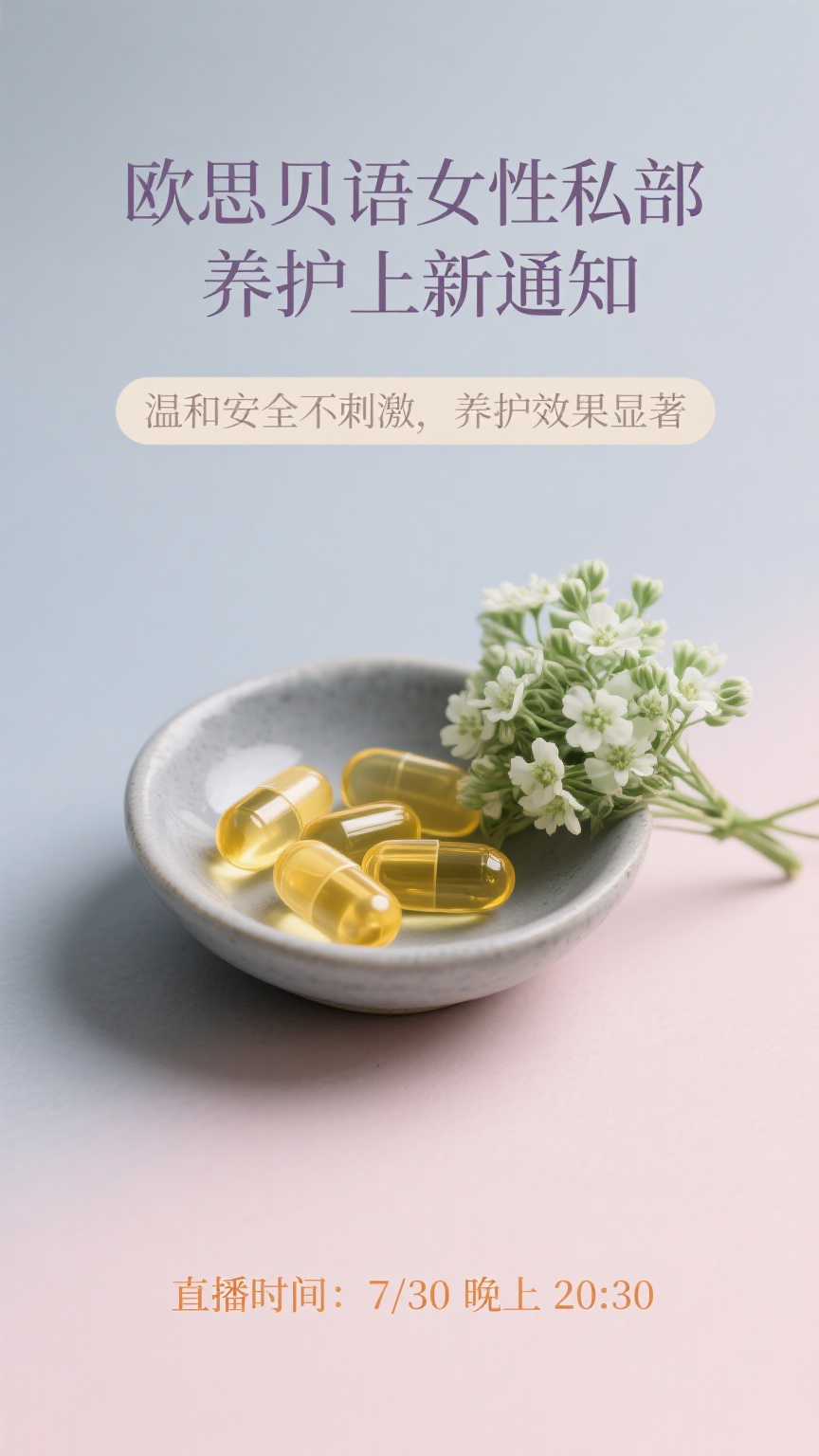 【首采甄选・欧思贝语 女性私部养护专场・直播上新】