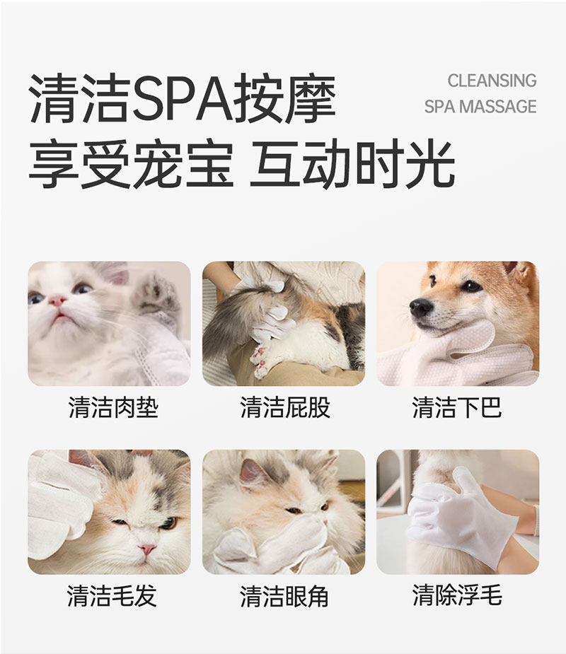 【JINCHONG今宠】宠物免洗清洁手套  6片/袋