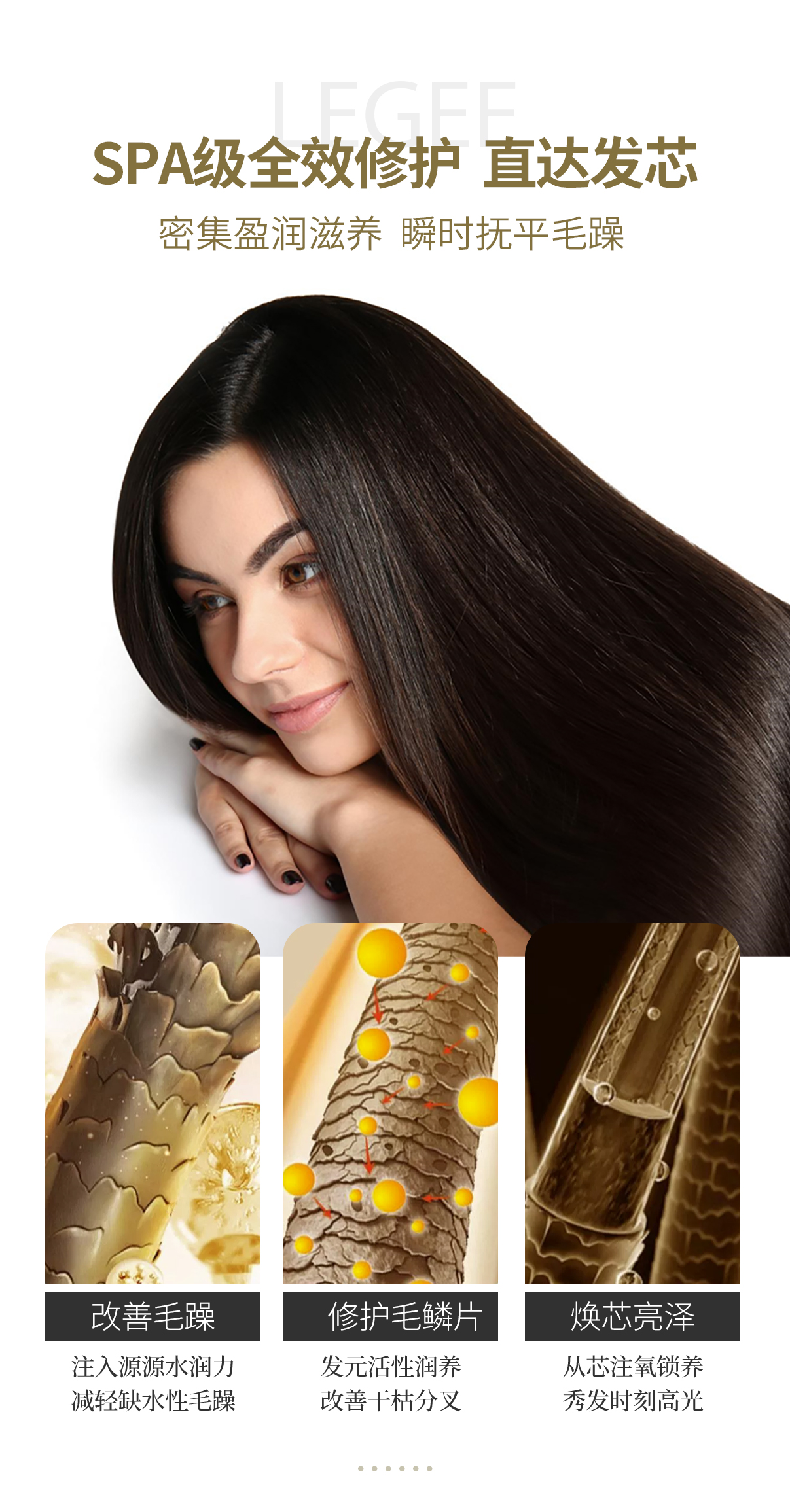 【兰蔻AKQ】葡萄糖多维赋活头皮洗发水500ml+莫奈花园香水沐浴露500ml（组合装）