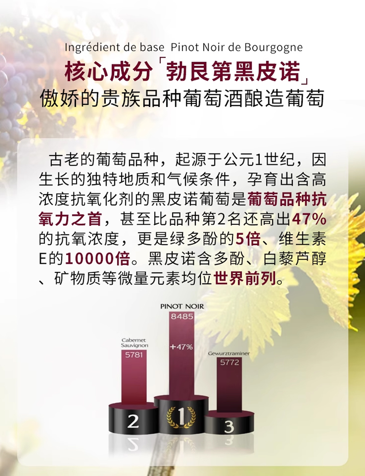 【兰寇AKQ】葡萄之谜多酚精萃水110ml/瓶 （拍1瓶发2瓶）