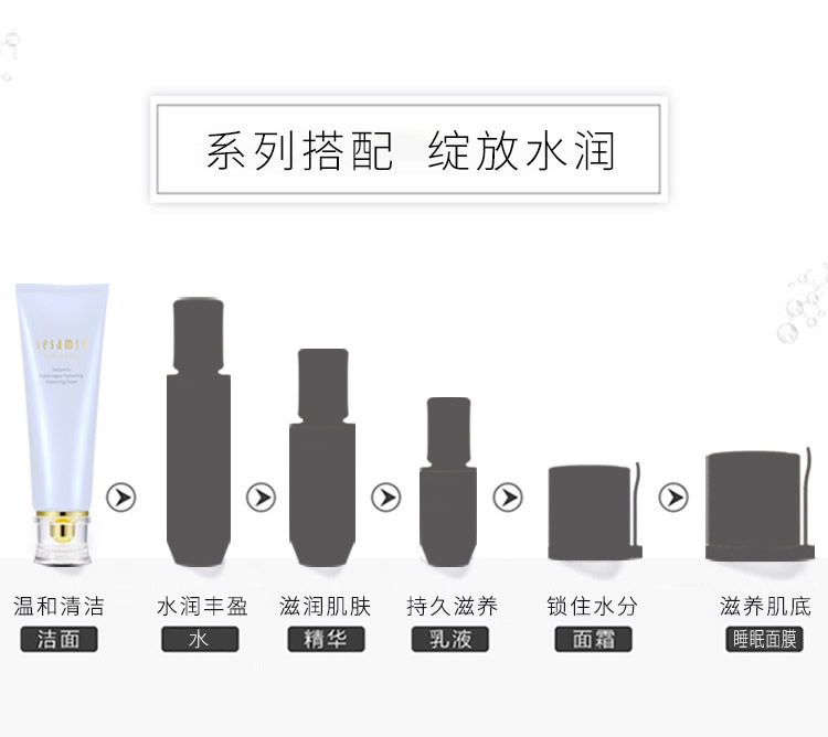 【SeSamSu】水漾活妍洁面乳 130g/盒(拍一发二) 温和清洁 敏肌可用 SPA级享受的洗面奶（院线专研）