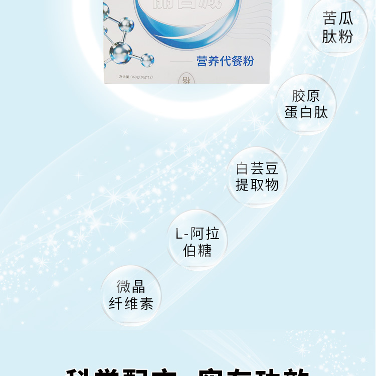 【丽吉减】恒糖营养代餐粉30g/袋  12袋/盒