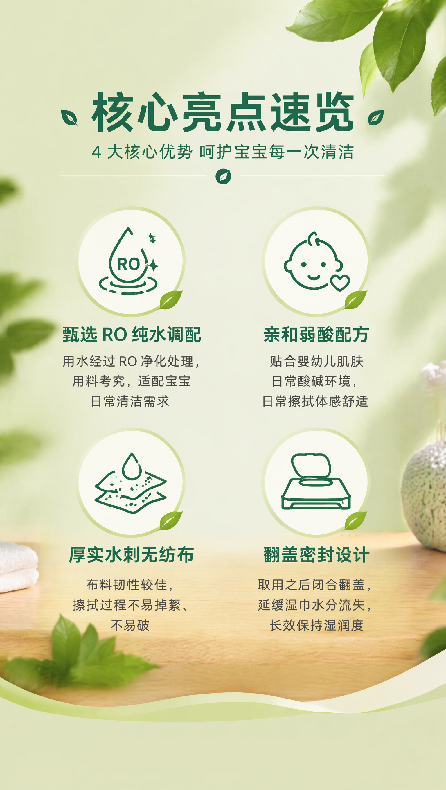 【苗家七草】婴幼儿手口湿巾80片/包 30包/箱 (消字号)货号GM158