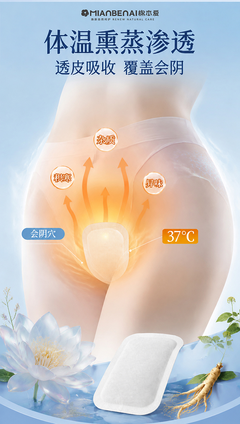 【棉本爱】消字号雪莲养护贴 12片/盒 160mmx55mm
