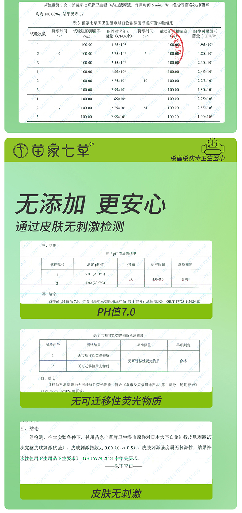 【苗家七草】消字号卫生湿巾(挂壁式湿厕纸)80片/包 30包/箱 货号GM151